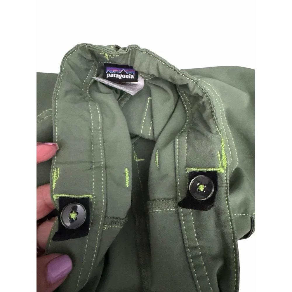 Patagonia Happy Hike Shorts Green Camping Outdoor Athletic Size Large 12 #III7-1